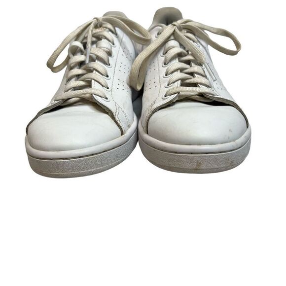 Adidas white perforated cloud foam advantage sneakers size 9.5 - Picture 3 of 13